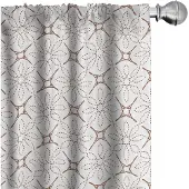Abakuhaus Geometrische gordijnen – 2-delige set – 75x225 cm – Microvezel – Redwood