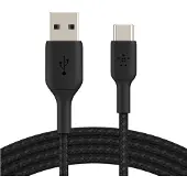 Belkin Boost Usb A naar Usb C Kabel 2m Nylon Zwart