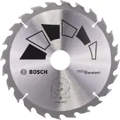 Bosch Standard 2609256814 Hardmetaal-cirkelzaagblad 180 x 30 mm Aantal tanden: 24 1 stuk(s)