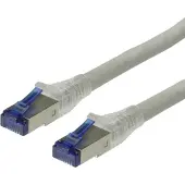 Roline patchkabel Cat.6A (Klasse EA) S/FTP (PiMF), massief, LSOH, grijs, 90 m