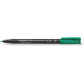 Staedtler Overheadmarker 97% Gerecycled Fijn Ronde punt 0,6 mm Groen Navulbaar 10 Stuks
