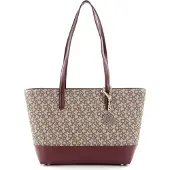 DKNY Bryant Logo Shopper beige/rood