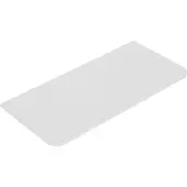 Mueller Roundy topblad met afgeronde hoeken 80x48cm wit mat