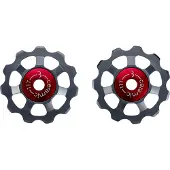 Bbb Cycling Aluminium Keramische Derailleurwieltjes Shimano, Campagnolo & SRAM - 9-speed, 10-speed, 11-speed, 12-speed - Duurzaam - Grijs - 11T - AluBoys Ceramic 11T BDP-22