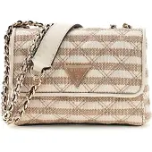 GUESS schoudertas Giully II Mini 2 Compartment Convertible Flap Taupe Multi