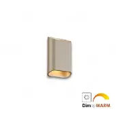 Artdelight Design wandlamp Diaz-S dim to warm champagne