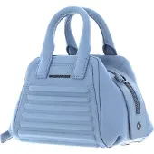 Mandarina Duck Leren Handtas Schoudertas I-Con Crossover Waterfall Blauwgrijs