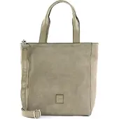 Fredsbruder Leren Schoudertas Kelia Shopper Soft Taupe Lichtbruin