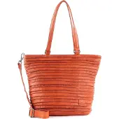 Fredsbruder Leren Schoudertas Riffelpunz Fiery Orange Oranje