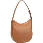 Mandarina Duck Leren Schoudertas Luna Hobo Caramel Cafe Bruine