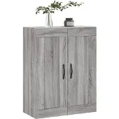 vidaXL Wandkast 69,5x34x90 cm bewerkt hout grijs sonoma eikenkleurig