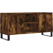 vidaXL Tv-meubel 104x35x50 cm bewerkt hout gerookt eikenkleurig
