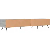 vidaXL Tv-meubel 150x36x30 cm bewerkt hout grijs sonoma eikenkleurig