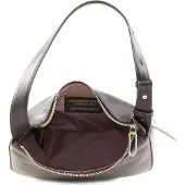 Mandarina Duck Leren Schoudertas Luna Hobo Mole Donkerbruin