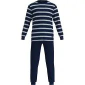 Tom Tailor Pyjama lang navy / wit