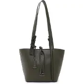Tamaris Schoudertas Janika Shopper Green Donkergroen