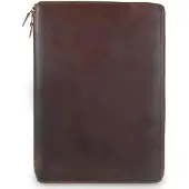 Buckle & Seam Ralph aktetas leer 36 cm bruin