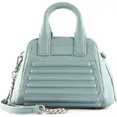 Mandarina Duck Leren Handtas Schoudertas I-Con Crossover Mistral Blauwgrijs