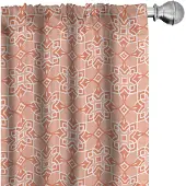Abakuhaus Gordijnen – microvezel geometrisch – 2x75x175 cm – halfdonker