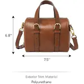 Fossil Carlie Schoudertas Leer 19 cm braun