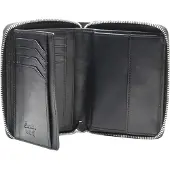 Esquire Portemonnee Silk 02 Zip Around Wallet Black Zwart