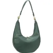 Mandarina Duck Schoudertas Mellow Leather Hobo Bag Dark Forest Groen