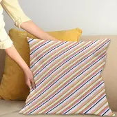Abakuhaus Strepen-kussenhoes – Beidzijdig bedrukt – 40×40 cm – Roze