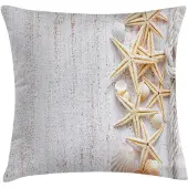 Abakuhaus Oceaan-kussenhoes – 40x40 cm – ivoorkleur – dubbelzijdig bedrukt – rits