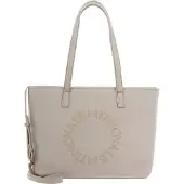 Valentino Shopper Schoudertas Pie Re Shopping Bag Beige