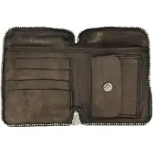 Campomaggi Portemonnee Leer 10 cm grigio