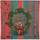 Clayre & Eef Servetten Papier Set van 20 33x33 cm Rood Papier