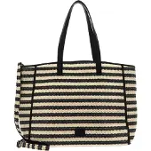 Fredsbruder Schoudertas Sommerliebe Shopper Black Stripes Zwart