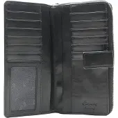 Esquire portemonnee New Silk Wallet Black zwart