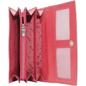 Esquire Portemonnee New Silk Wallet Red Donkerrood