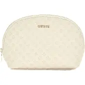 GUESS Utensil zak Dome Cosmetic Pouch Ivory Crème