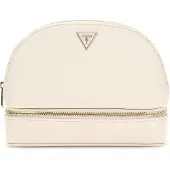 GUESS Utensil zak Dome Cosmetic Pouch Cream Crème