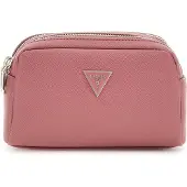 GUESS Utensil zak Double Zip Flamingo (rood)paars