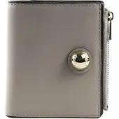 Furla Leren Portemonnee Sfera Compact Bifold Wallet Vaniglia Lichtgrijs