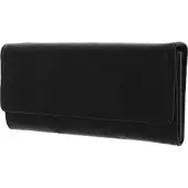 Fredsbruder Leren Portemonnee Jola Wallet Flappy Black Zwart