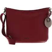 Mandarina Duck Leren Schoudertas Mellow Leather Crossover Rumba Red Rood