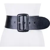 Vanzetti Leren Riem 80mm Fashion Waist Belt W110 Black Zwart