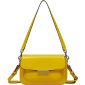 Liebeskind berlin Schoudertas Andrea Spazzolato Crossbody Bag Lemon Mosterdgeel