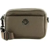Mandarina Duck Leren Schoudertas Gordeltas Mellow Leather Camera Bag Clay Bruine