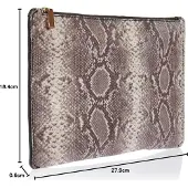 Fossil accessoiretas Pouch Python grijs