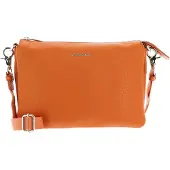 Mandarina Duck Leren Schoudertas Mellow Leather Crossover Bag Marmalade Oranje