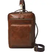 Fossil Business tas Schoudertas met laptopvak Buckner Bag Cognac Bruine