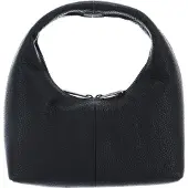 Mandarina Duck Leren Handtas Mellow Leather Hobo Nero Zwart
