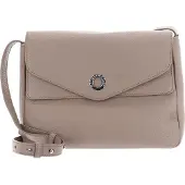 Mandarina Duck Leren Schoudertas Mellow Leather Dressy Bag Warm Taupe Beige
