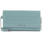 Mandarina Duck Leren Schoudertas Avondtas I-Con Wallet Bag Mistral Blauwgrijs