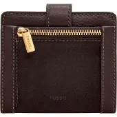 Fossil portemonnee Harwell Small Tab Bifold Mink donkerbruin
